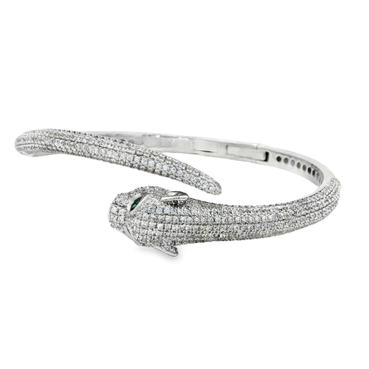 Panther-themed diamond bracelet by Cartier