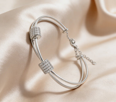Shimmer Bead Duo Bracelet