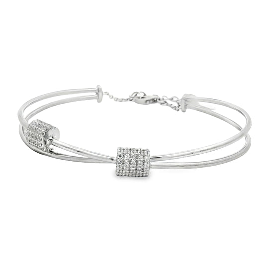 Shimmer Bead Duo Bracelet