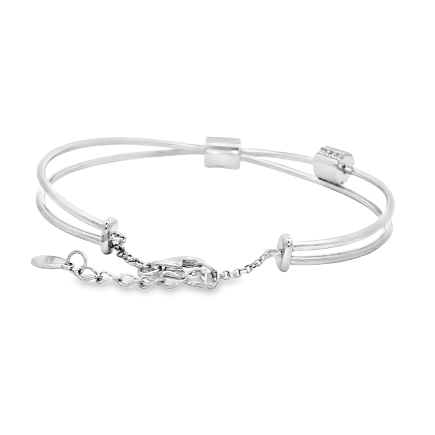 Shimmer Bead Duo Bracelet
