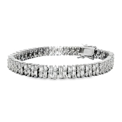 Baguette Luxe Tennis Bracelet