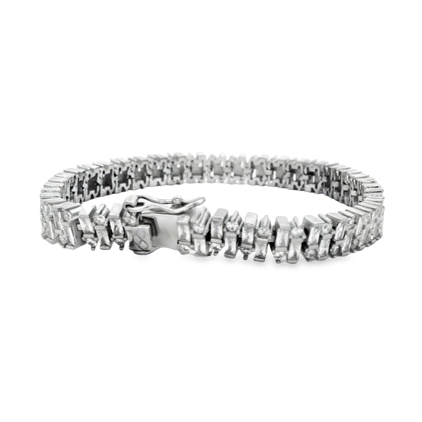 Baguette Luxe Tennis Bracelet