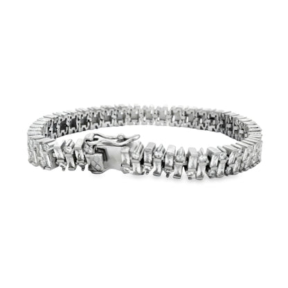 Baguette Luxe Tennis Bracelet
