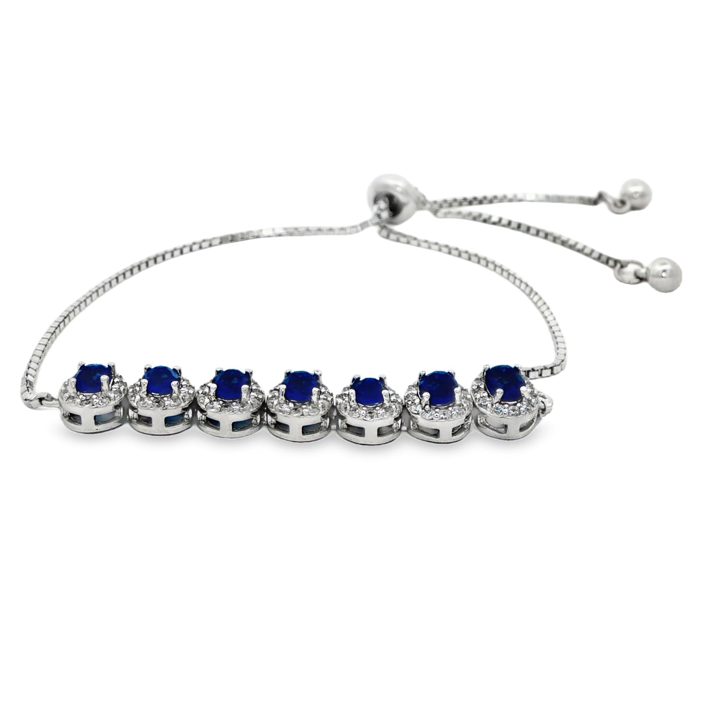 Elegant sapphire and diamond bracelet