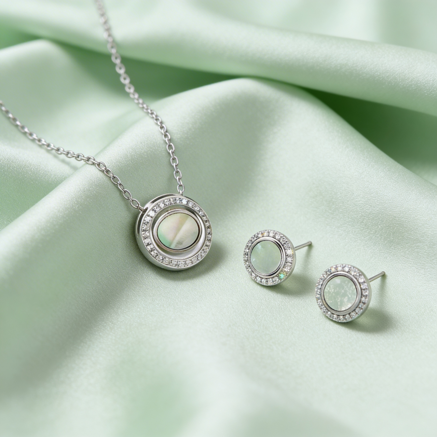 Celestial Halo Pendant Set