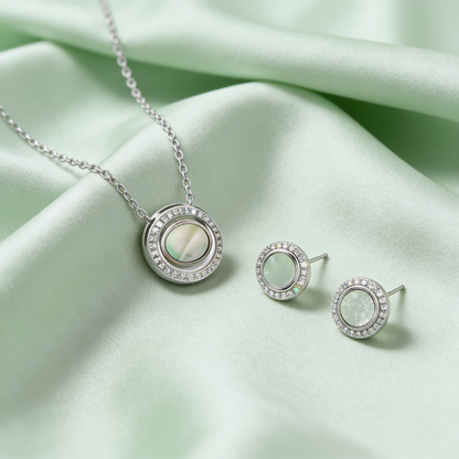 Celestial Halo Pendant Set
