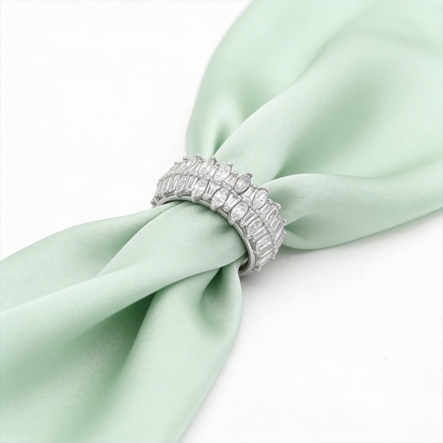 Elegant diamond eternity band