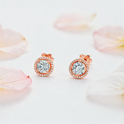 Halo Radiance Diamond Studs