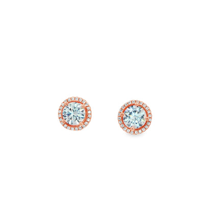 Halo Radiance Diamond Studs