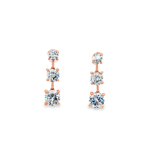 Trio Gleam Drop Studs