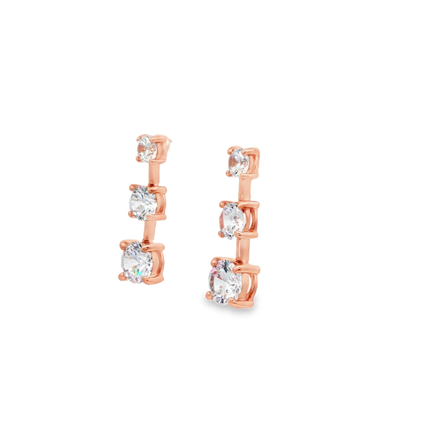 Trio Gleam Drop Studs