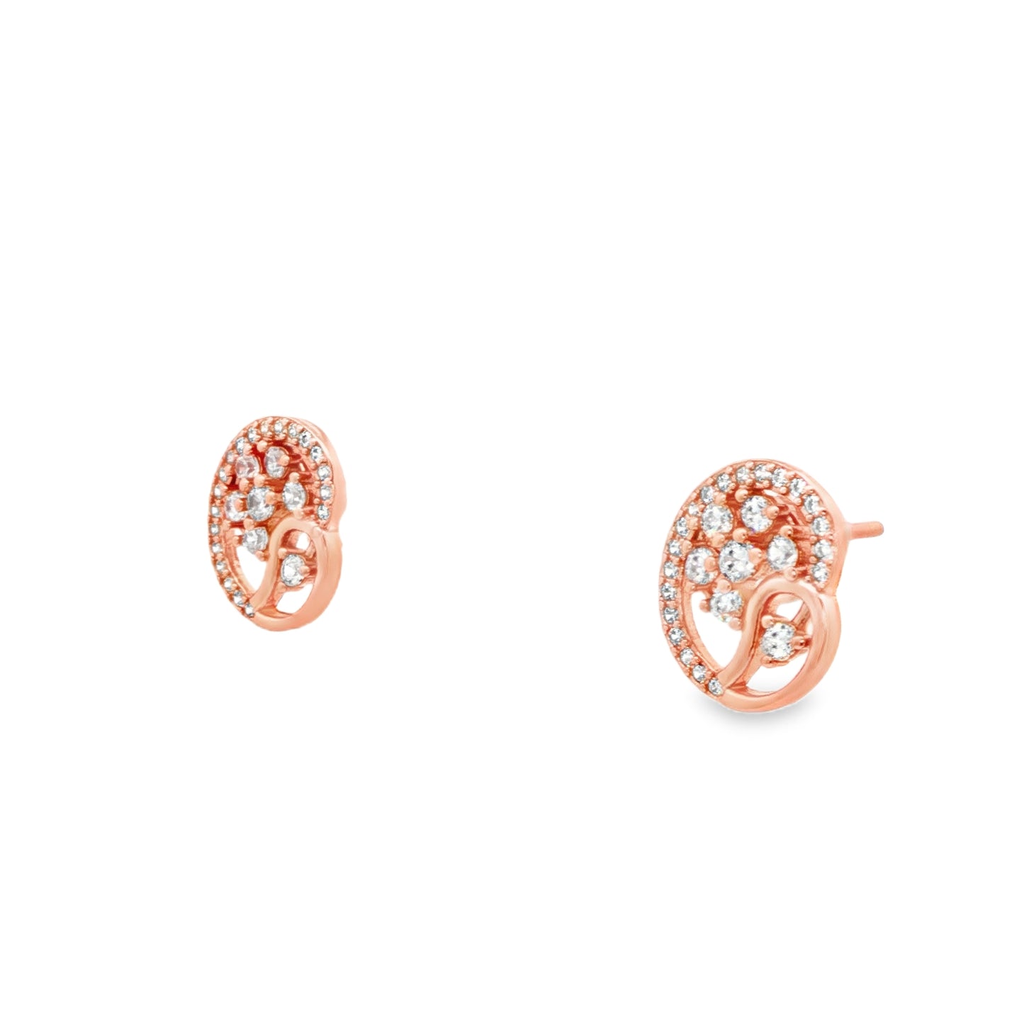 Rosé Bloom Diamond Studs