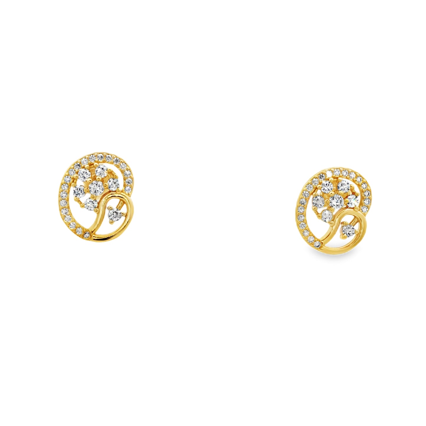 Golden Harmony Diamond Studs