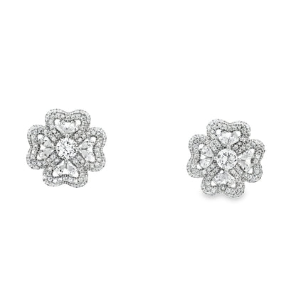 Snow Blossom Diamond Studs