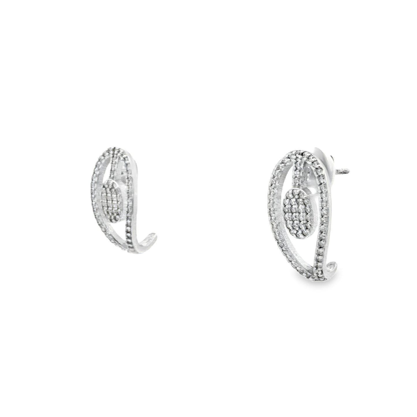 Oval Aura Diamond Studs