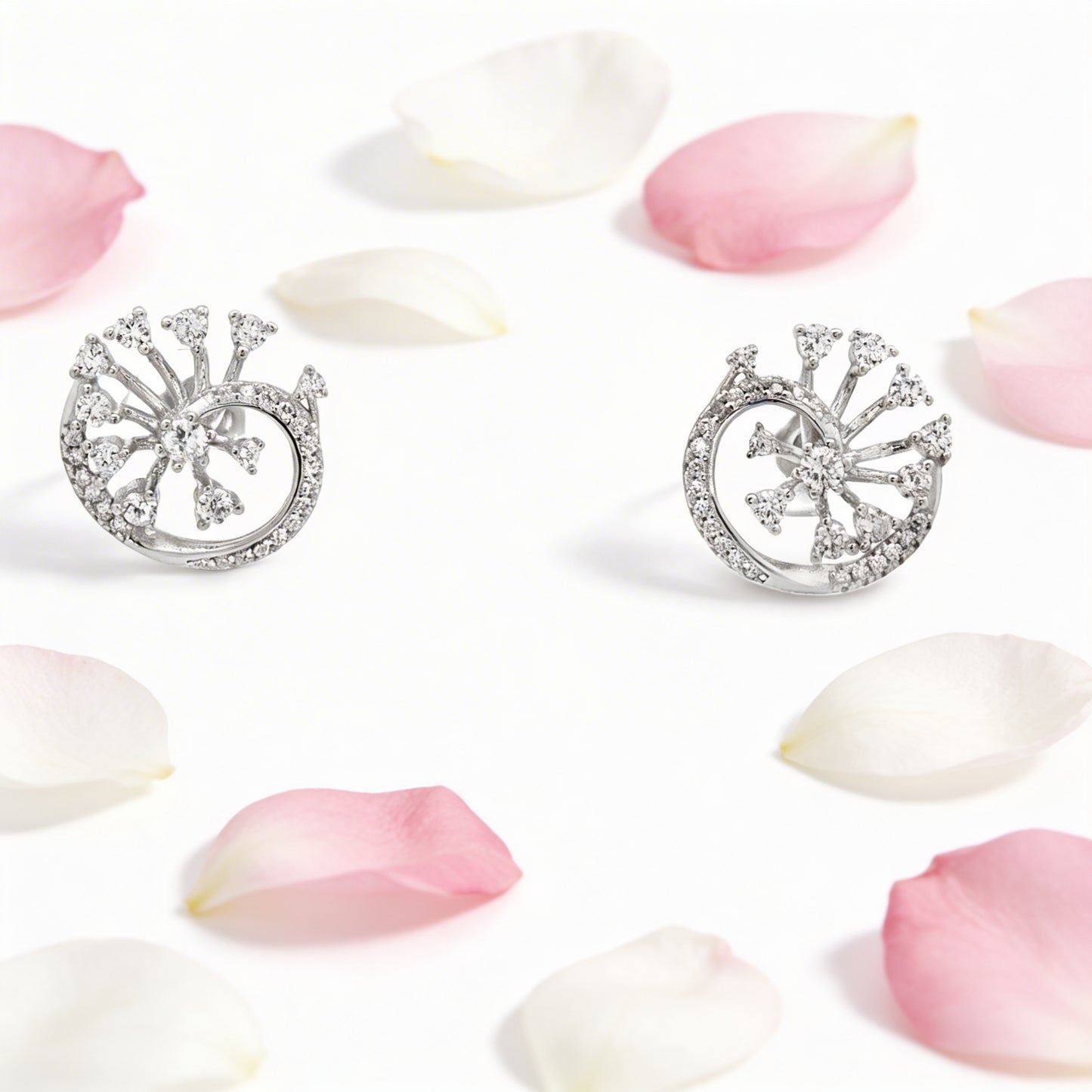 Celestial Swirl Diamond Studs