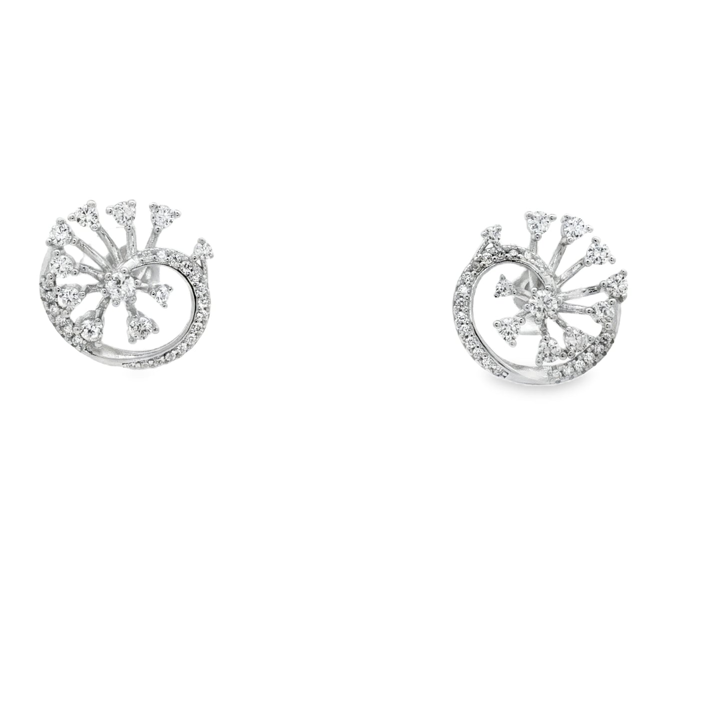 Celestial Swirl Diamond Studs