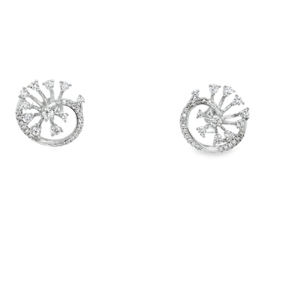 Celestial Swirl Diamond Studs