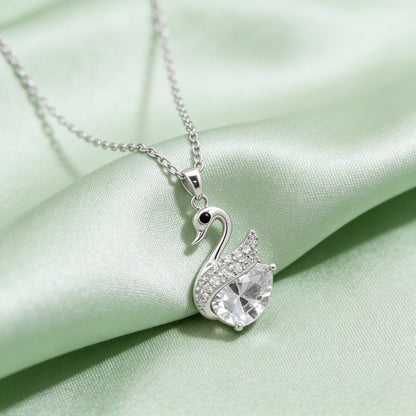 Elegant Swan Grace Pendant Necklace