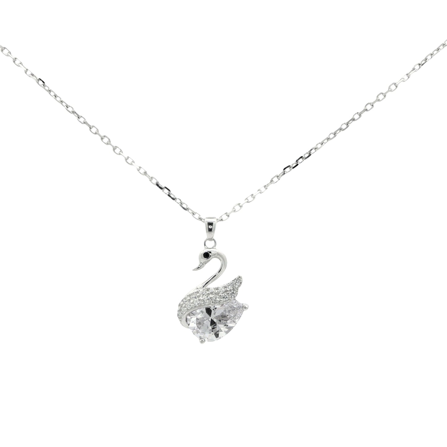 Elegant Swan Grace Pendant Necklace