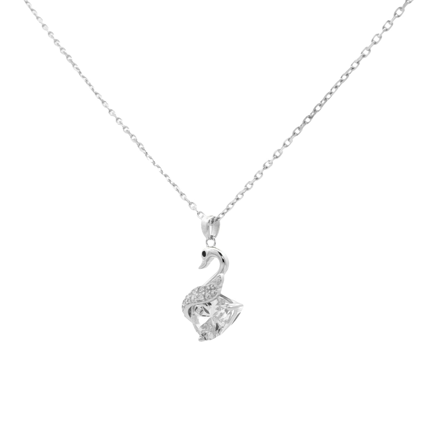 Elegant Swan Grace Pendant Necklace