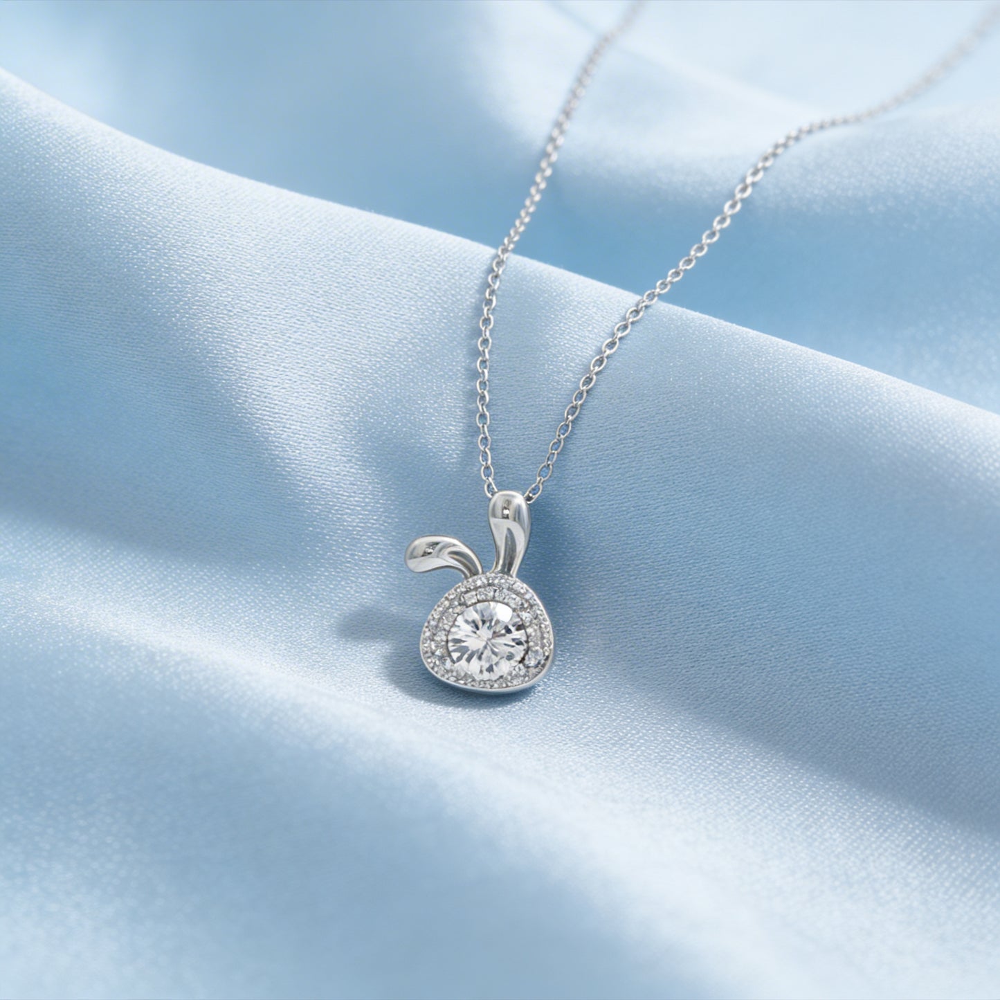 Blossom Halo Diamond Pendant