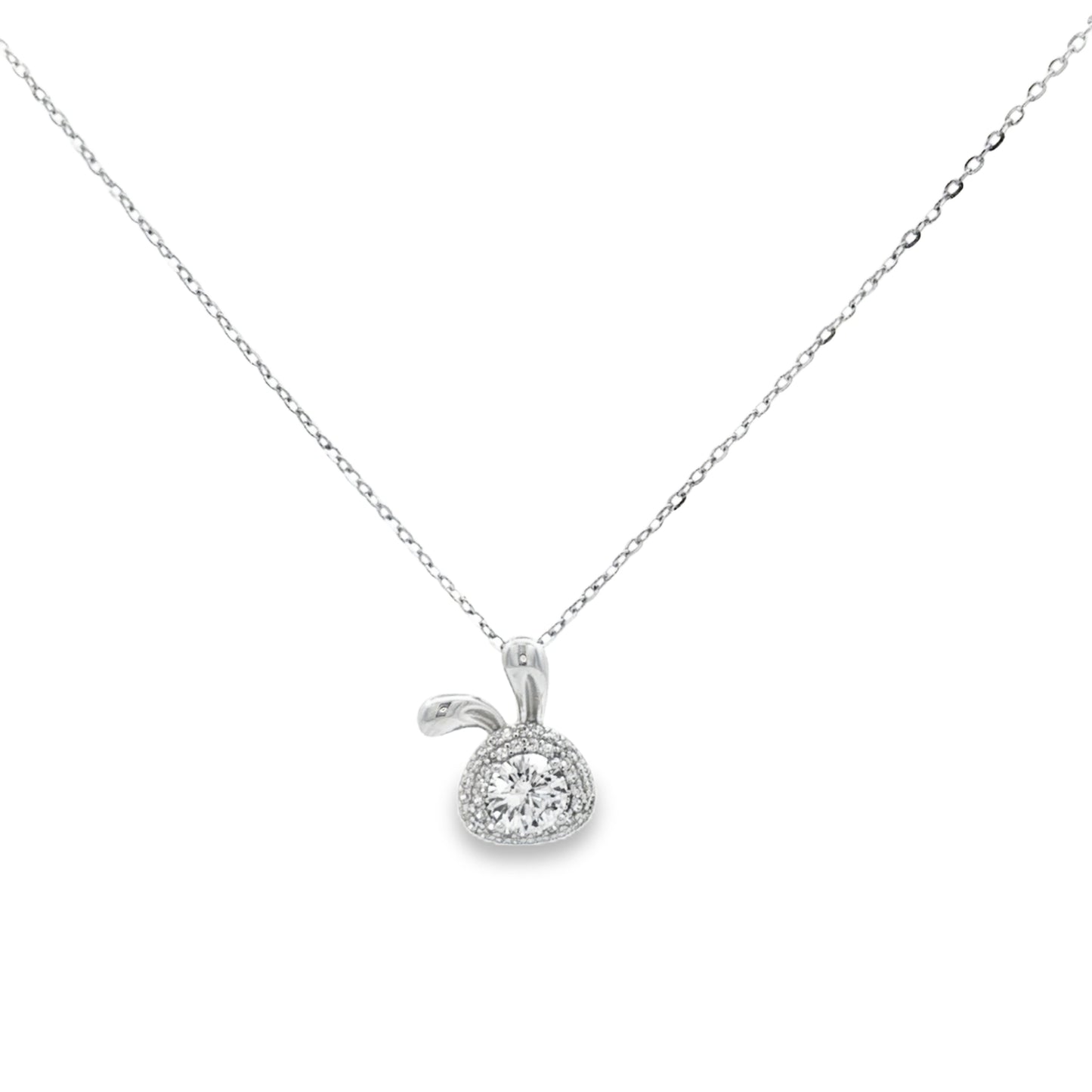 Blossom Halo Diamond Pendant