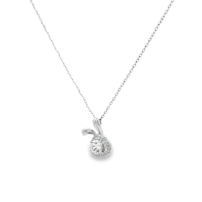 Blossom Halo Diamond Pendant