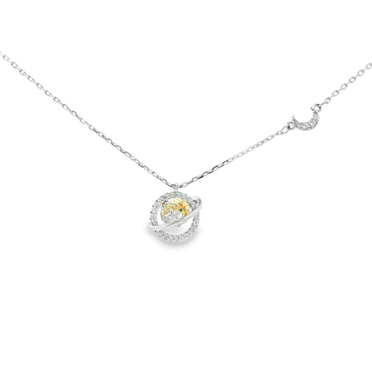 Celestial Orbit Pendant Necklace