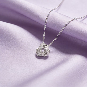 Eternal Knot Diamond Necklace