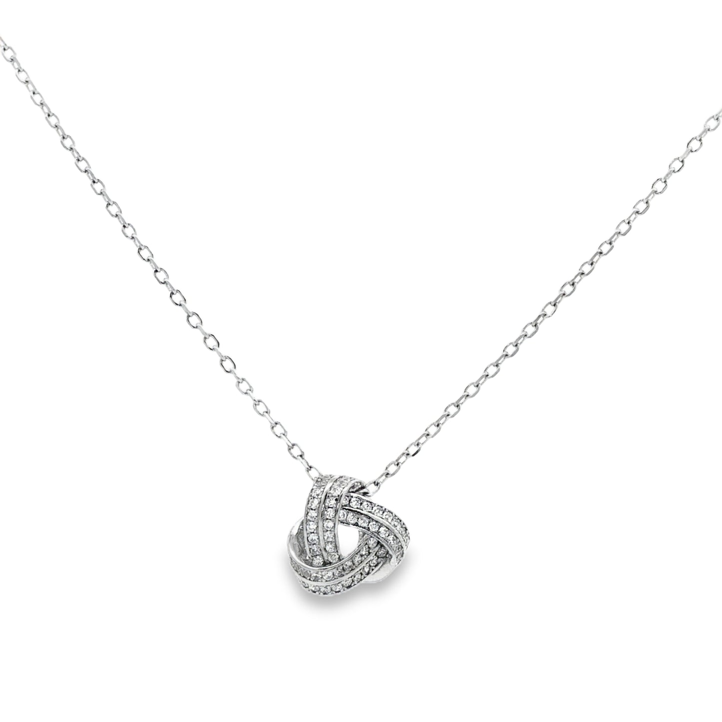 Eternal Knot Diamond Necklace