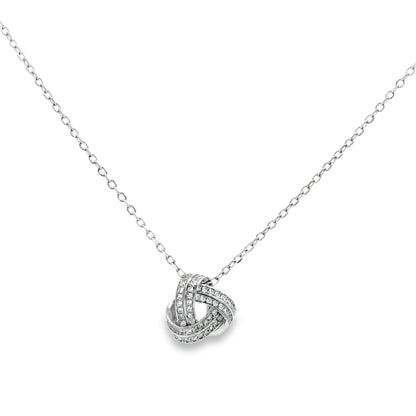 Eternal Knot Diamond Necklace