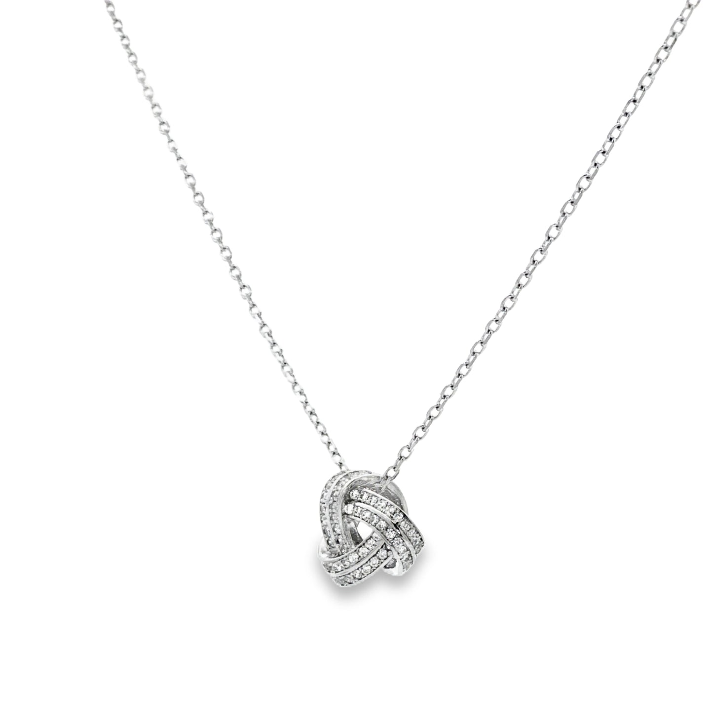 Eternal Knot Diamond Necklace
