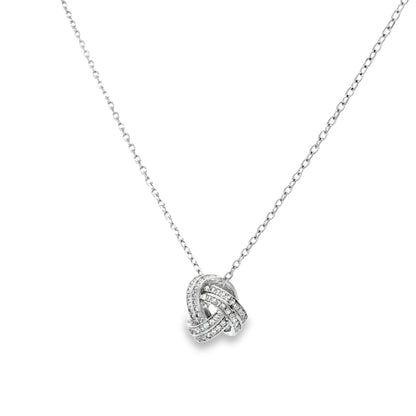 Eternal Knot Diamond Necklace