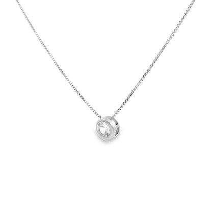 Celeste Solitaire Whisper Necklace