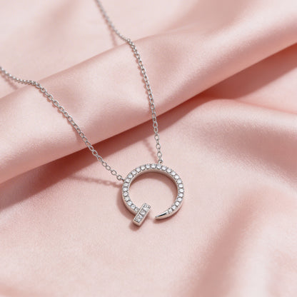 Celestial Open Halo Diamond Necklace