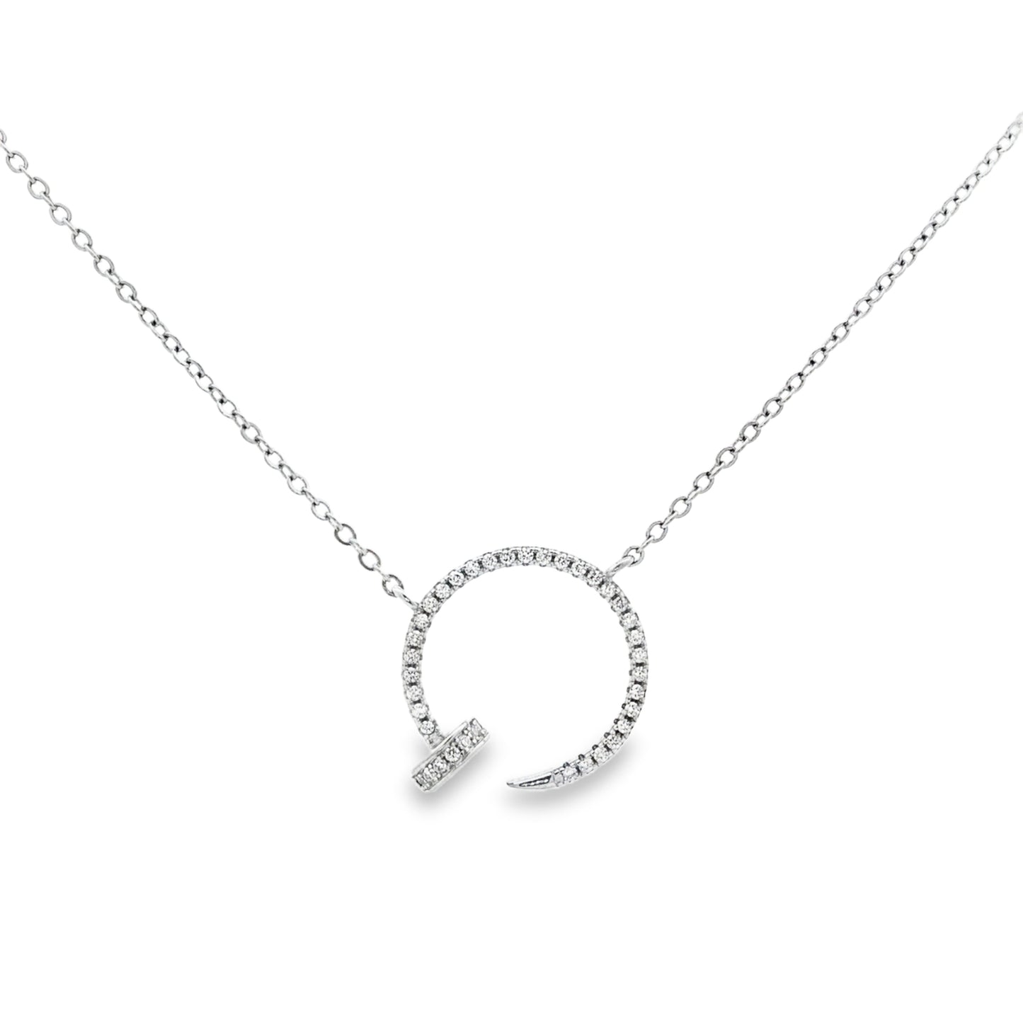 Celestial Open Halo Diamond Necklace