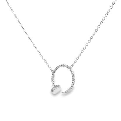 Celestial Open Halo Diamond Necklace