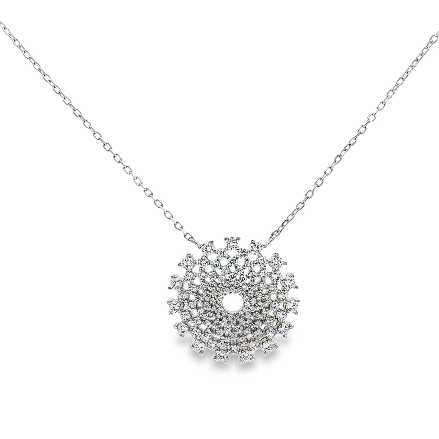 Celestial Radiance Diamond Pendant Necklace