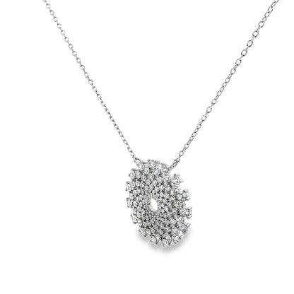 Celestial Radiance Diamond Pendant Necklace