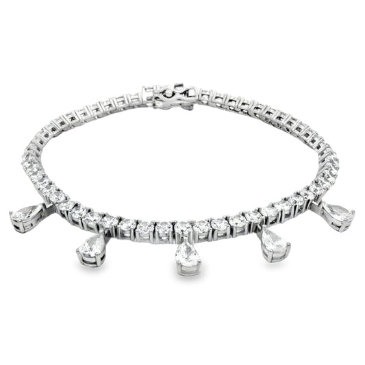 Elegant Diamond Drop Bracelet