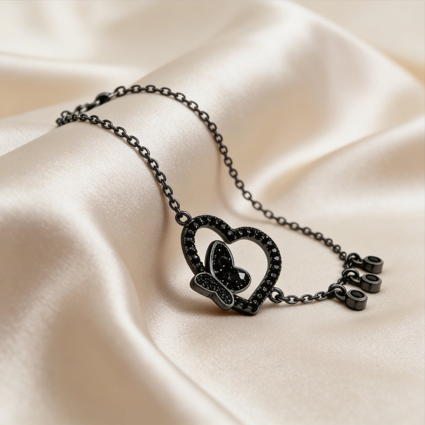 Sophia's elegant black bracelet