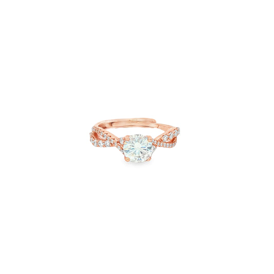 Twisted Elegance Diamond Ring