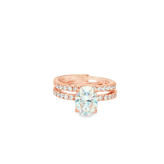 Celestial Duo Oval Ring