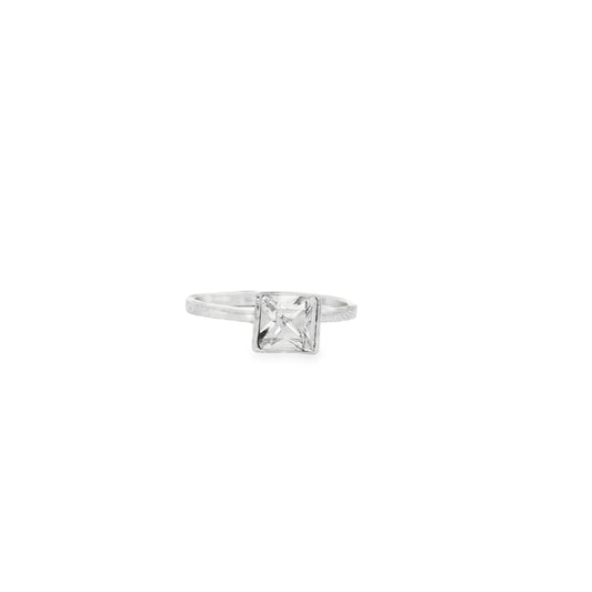 Prism Square Solitaire Ring
