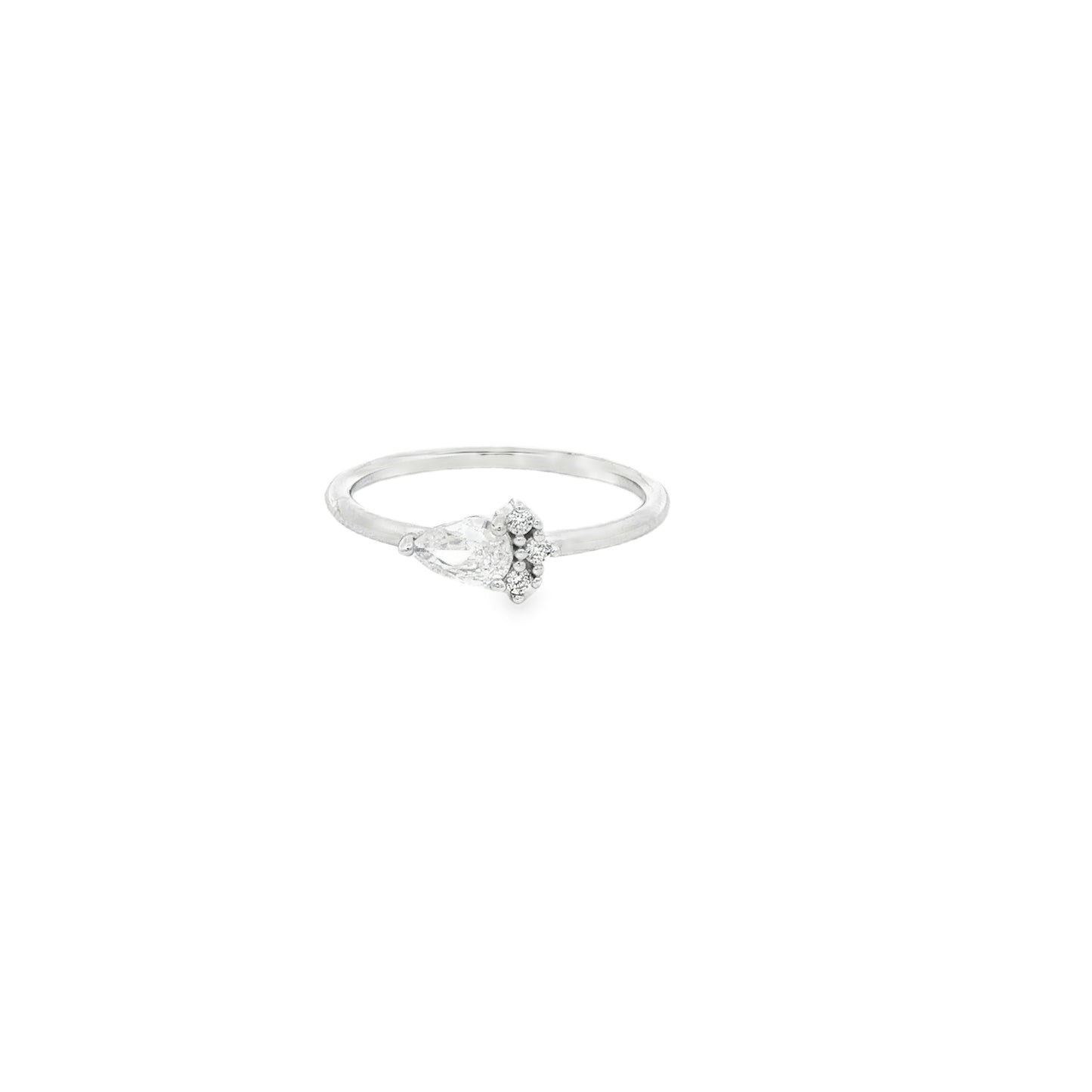 Ethereal Dewdrop Diamond Ring
