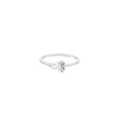 Ethereal Dewdrop Diamond Ring