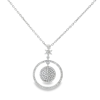 Celestial Halo Diamond Pendant