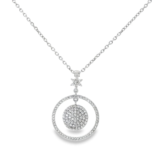 Celestial Halo Diamond Pendant