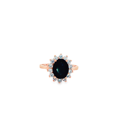 Midnight Halo Elegance Ring